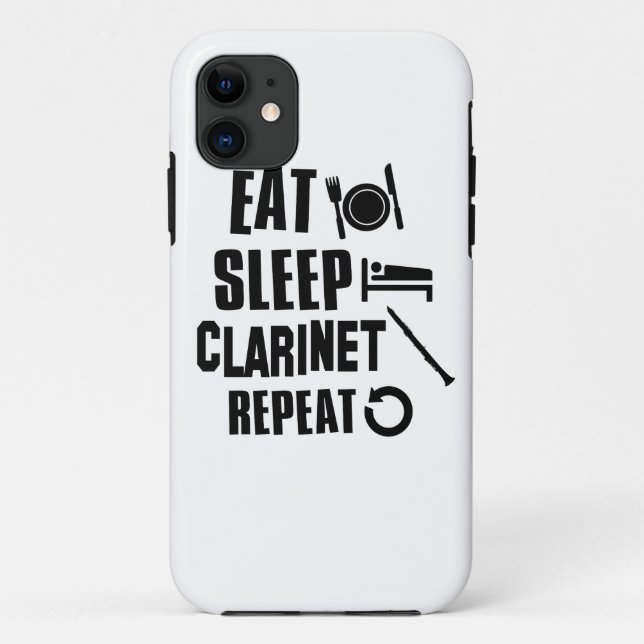 Eat Sleep Clarinet Case-Mate iPhone Case (Back)