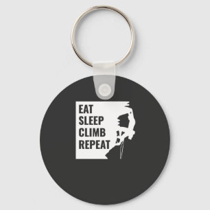 Eat Sleep Climb Repeat Key Ring