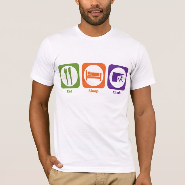 Eat Sleep Climb T-Shirt (Front)
