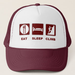Eat Sleep Climb T-shirt and gift design Trucker Hat