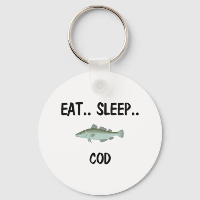 Eat Sleep COD Key Ring (Front)