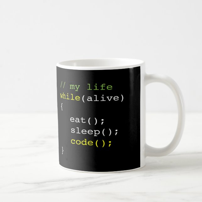 Eat Sleep Code Coffee Mug (Right)