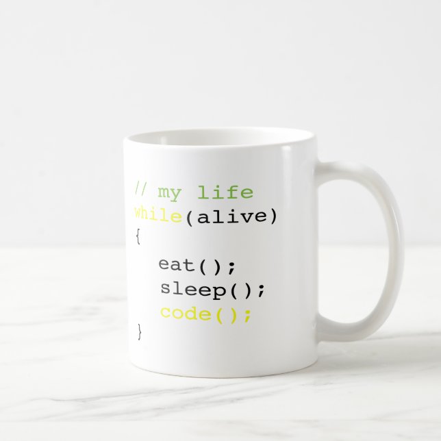Eat Sleep Code Coffee Mug (Right)