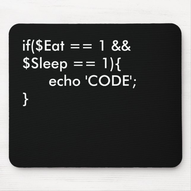 Eat . Sleep. Code Mouse Mat (Front)