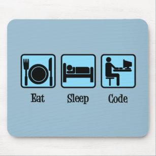 Eat Sleep Code Mouse Mat