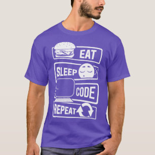 Eat Sleep Code Repeat Computer Programmer CLI 1 T-Shirt