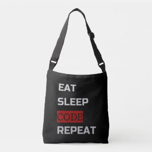 Eat Sleep CODE Repeat Crossbody Bag