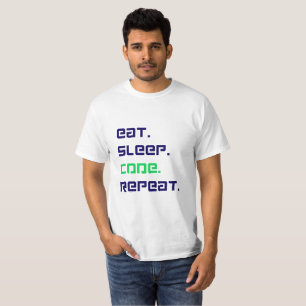 "Eat Sleep Code Repeat – Funny Programmer T-Shirt 