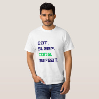 "Eat Sleep Code Repeat – Funny Programmer T-Shirt 