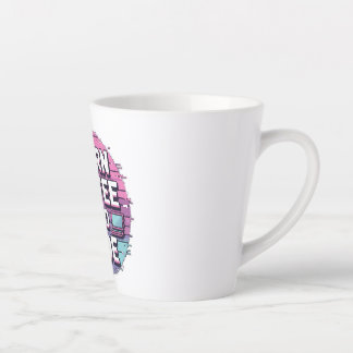 Eat Sleep Code Repeat - Minimalist Programmer  Latte Mug