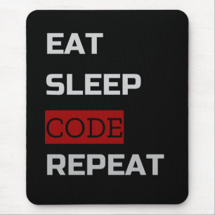 Eat Sleep CODE Repeat Mouse Mat