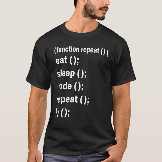 Eat Sleep Code Repeat Software Development Coder P T-Shirt (Front)