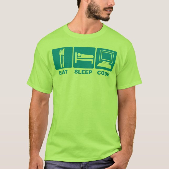 Eat Sleep Code T-shirt (Front)