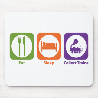Eat Sleep Collect Trains Mouse Mat