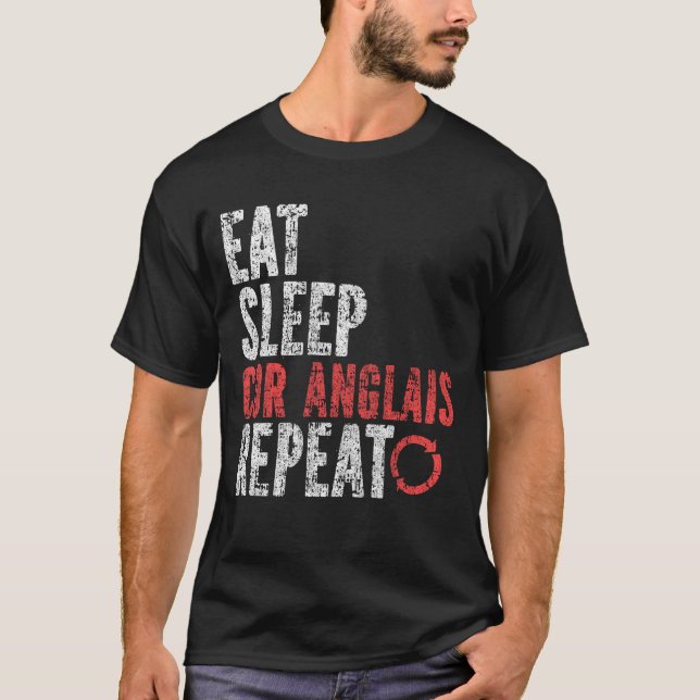 Eat Sleep Cor anglais Repeat T-Shirt (Front)