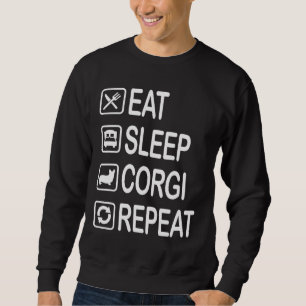 Eat Sleep Corgi Repeat Sweatshirt