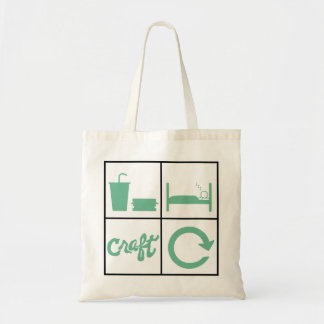 Eat Sleep Craft Repeat Tote Bag