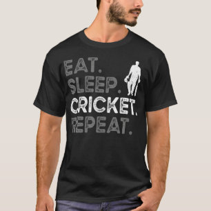 Eat Sleep Cricket Repeat Cricket Lover Men T-Shirt