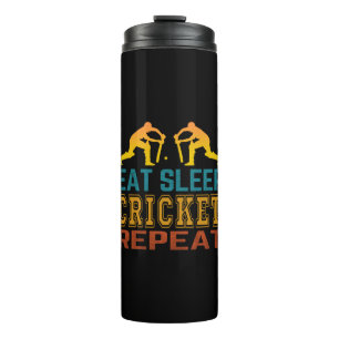 Eat Sleep Cricket Repeat Thermal Tumbler
