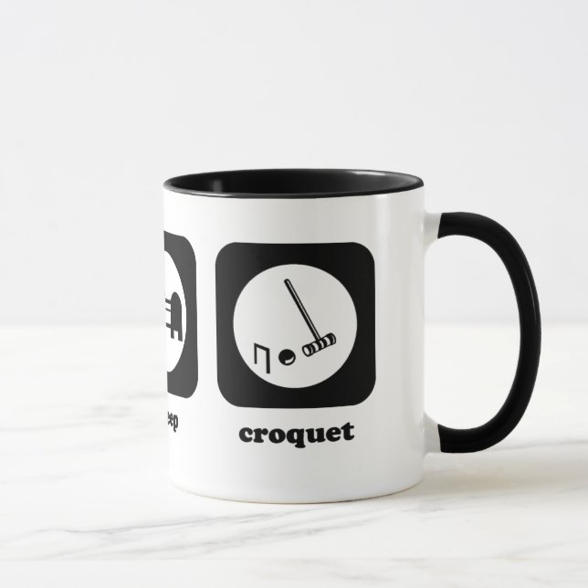 Eat. Sleep. Croquet. Mug (Right)
