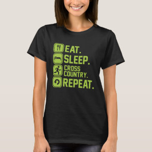 Eat sleep cross country repeat runner jogger T-Shirt