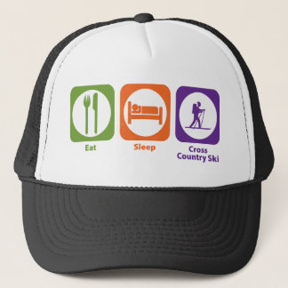 Eat Sleep Cross Country Ski Trucker Hat