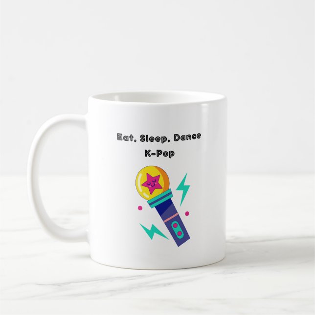 Eat, Sleep, Dance K-Pop Coffee Mug (Left)