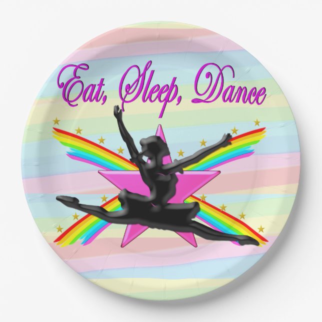 EAT, SLEEP, DANCE PARTY PAPER PLATES (Front)