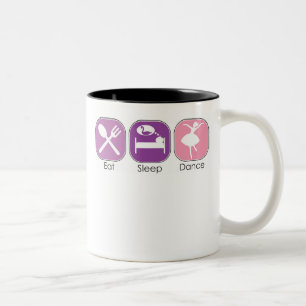 Eat Sleep Dance Two-Tone Coffee Mug