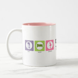 Eat Sleep Dance! Two-Tone Coffee Mug