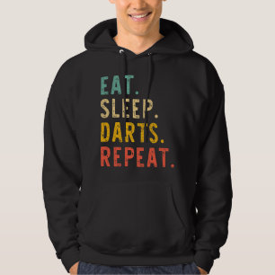 Eat Sleep Darts Player Team Lover Retro Vintage Hoodie