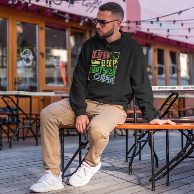 Eat Sleep Darts Repeat - Dart Fan Hoodie (Creator Uploaded)