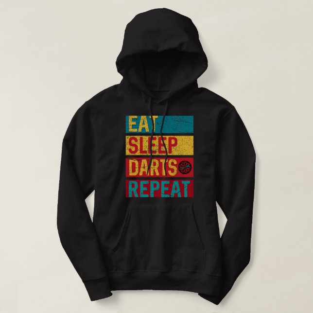 Eat Sleep Darts Repeat Hoodie (Design Front)
