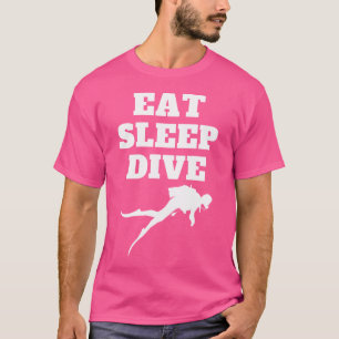 Eat Sleep Deep Dive Art My Diver Scuba Diving T-Shirt