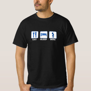 Eat sleep Ding - Baseball T-Shirt