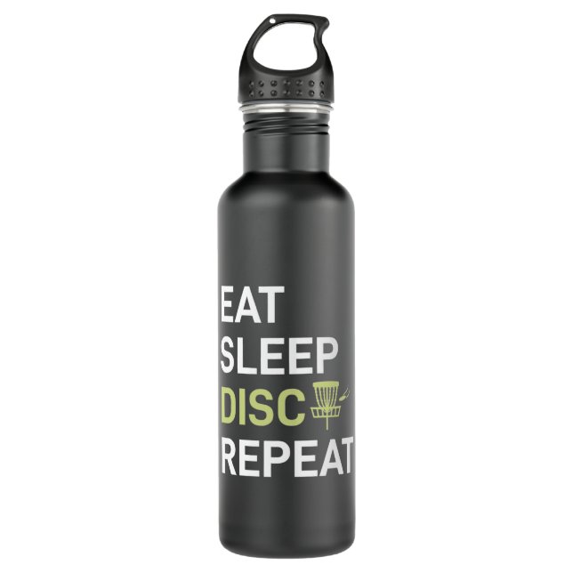 Eat Sleep Disc Golf Repeat 710 Ml Water Bottle (Front)