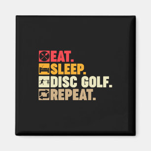 Eat Sleep Disc Golf Repeat Boys Kids Girls Teens M Magnet