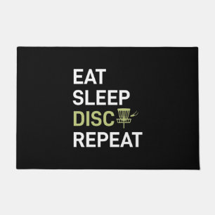 Eat Sleep Disc Golf Repeat Doormat