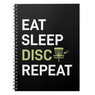 Eat Sleep Disc Golf Repeat Notebook