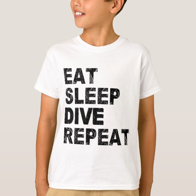 Eat Sleep Dive Repeat T-Shirt (Front)
