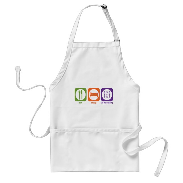 Eat Sleep Do Accounting Standard Apron (Front)