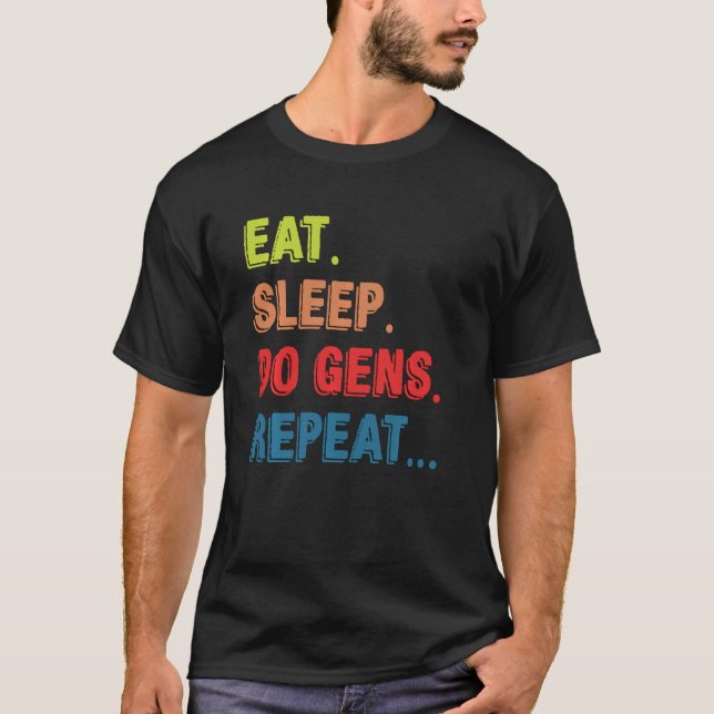 Eat Sleep Do Gens Repeat Dbd Gaming Outfit T-Shirt (Front)