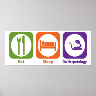 Eat Sleep Do Herpetology Poster