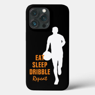 Eat Sleep Dribble Repeat basketball silhouette Case-Mate iPhone Case