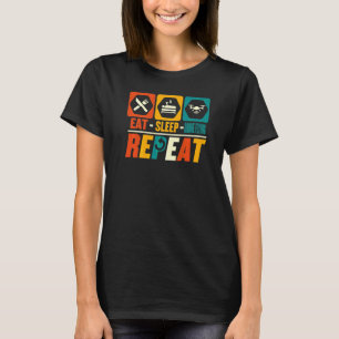Eat Sleep Drone Flying Repeat Drone Pilot Quadcop T-Shirt