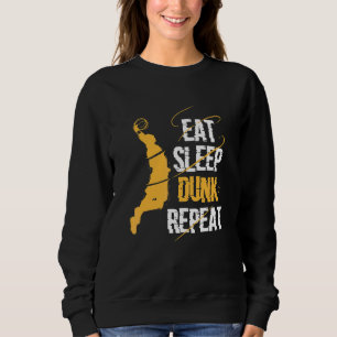 Eat Sleep Dunk Repeat Basketball Sweatshirt