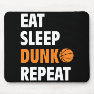 Eat Sleep Dunk Repeat Fun Basketball Bball Mouse Mat