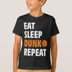 Eat Sleep Dunk Repeat Fun Basketball Bball T-Shirt