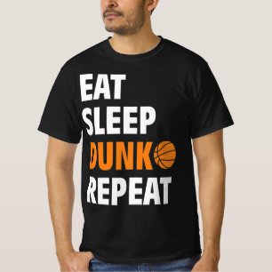 Eat Sleep Dunk Repeat Fun Basketball Bball T-Shirt