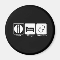 eat sleep examine doctor